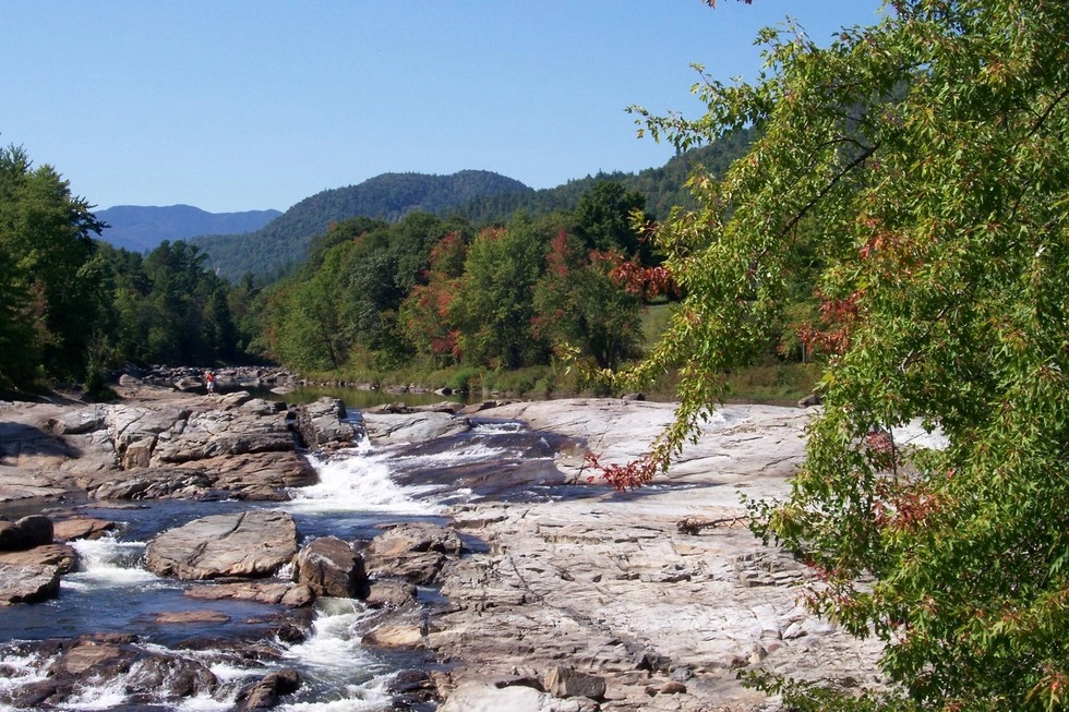 Don't miss the Jay Covered Bridge park. A great pc.ace for a highly scenic picni