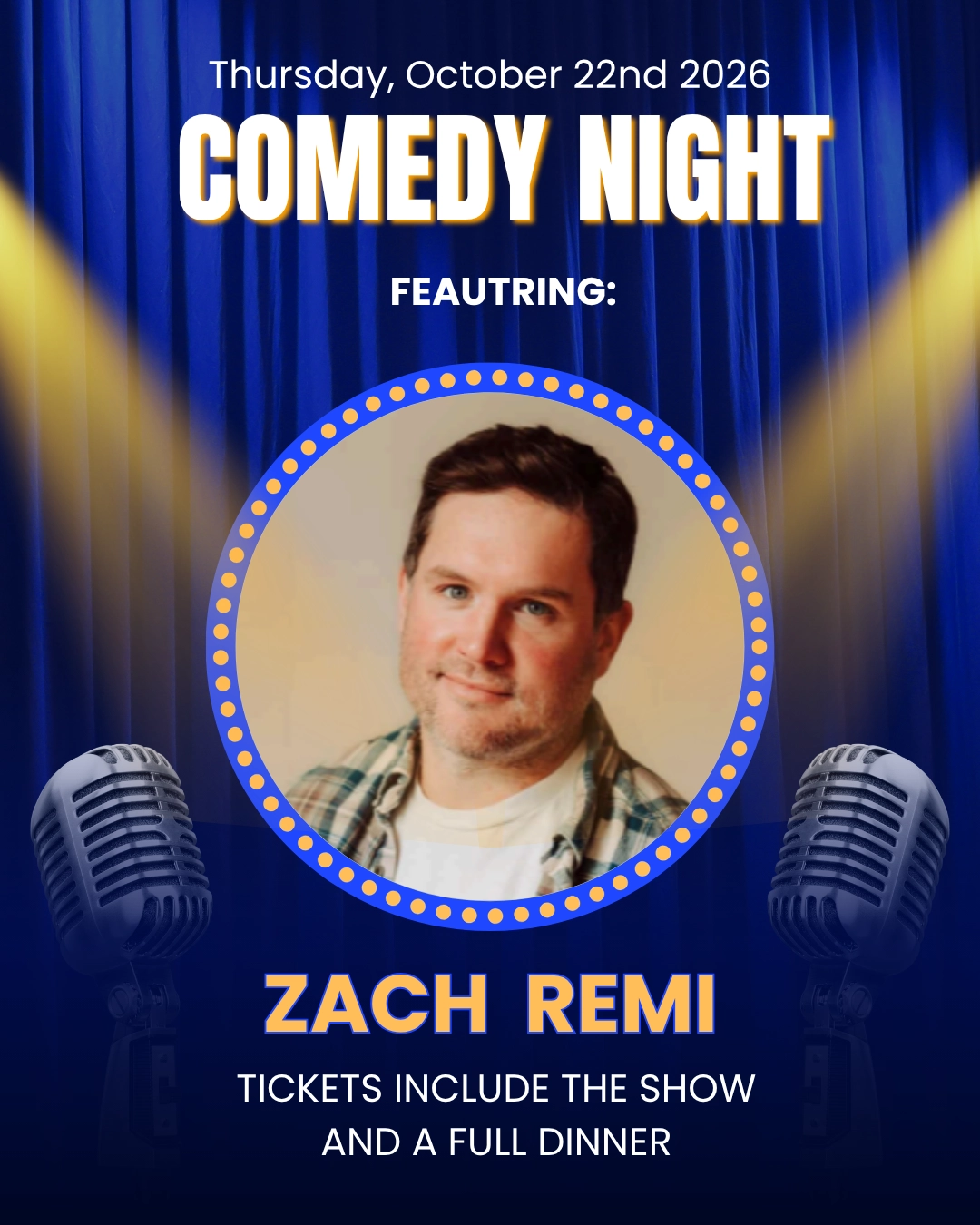 comedy night flyer