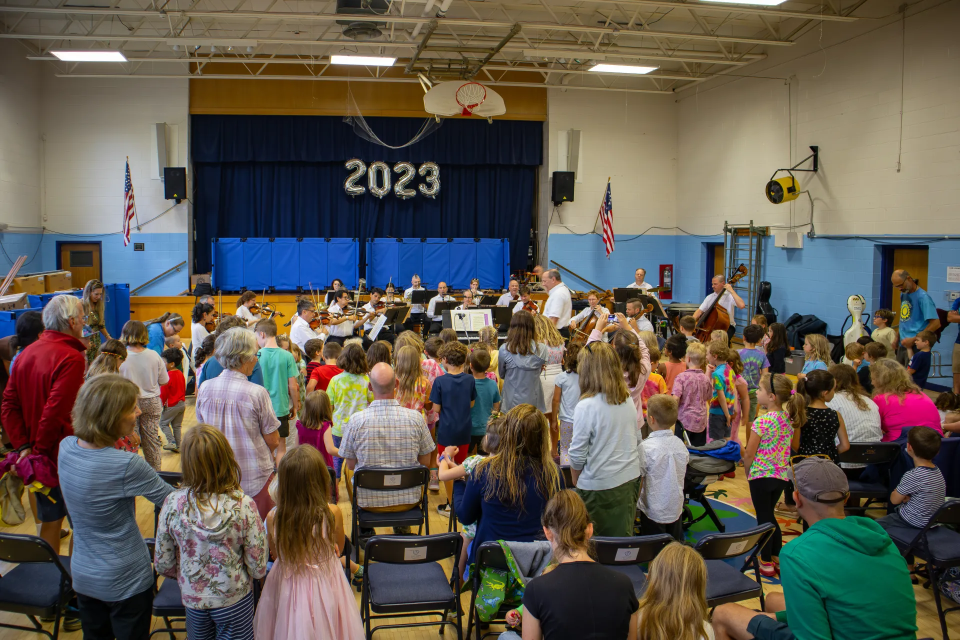 Kid's Concerting in gymnasium Credit to: Jacob Rushlow