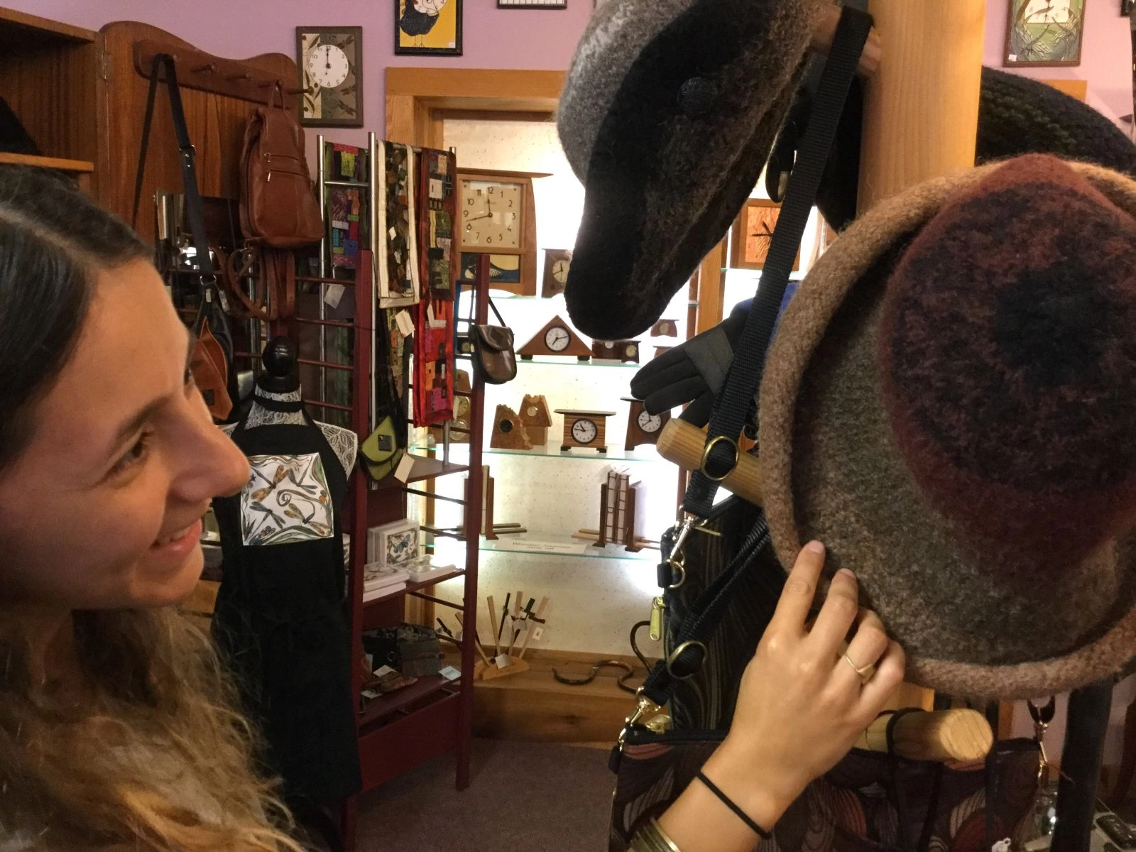 These charming hats would work in spring or fall as well as winter.