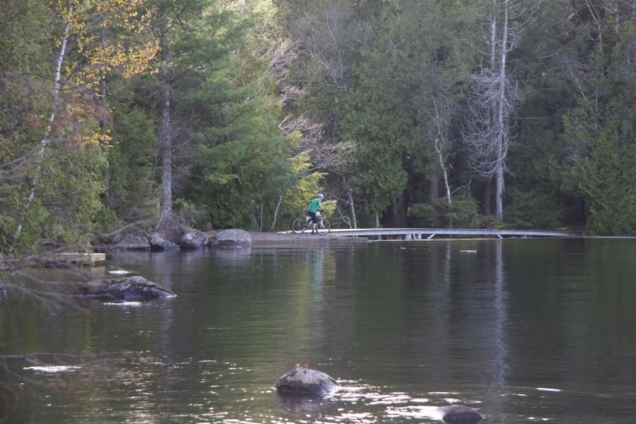 A local rider enjoys the view