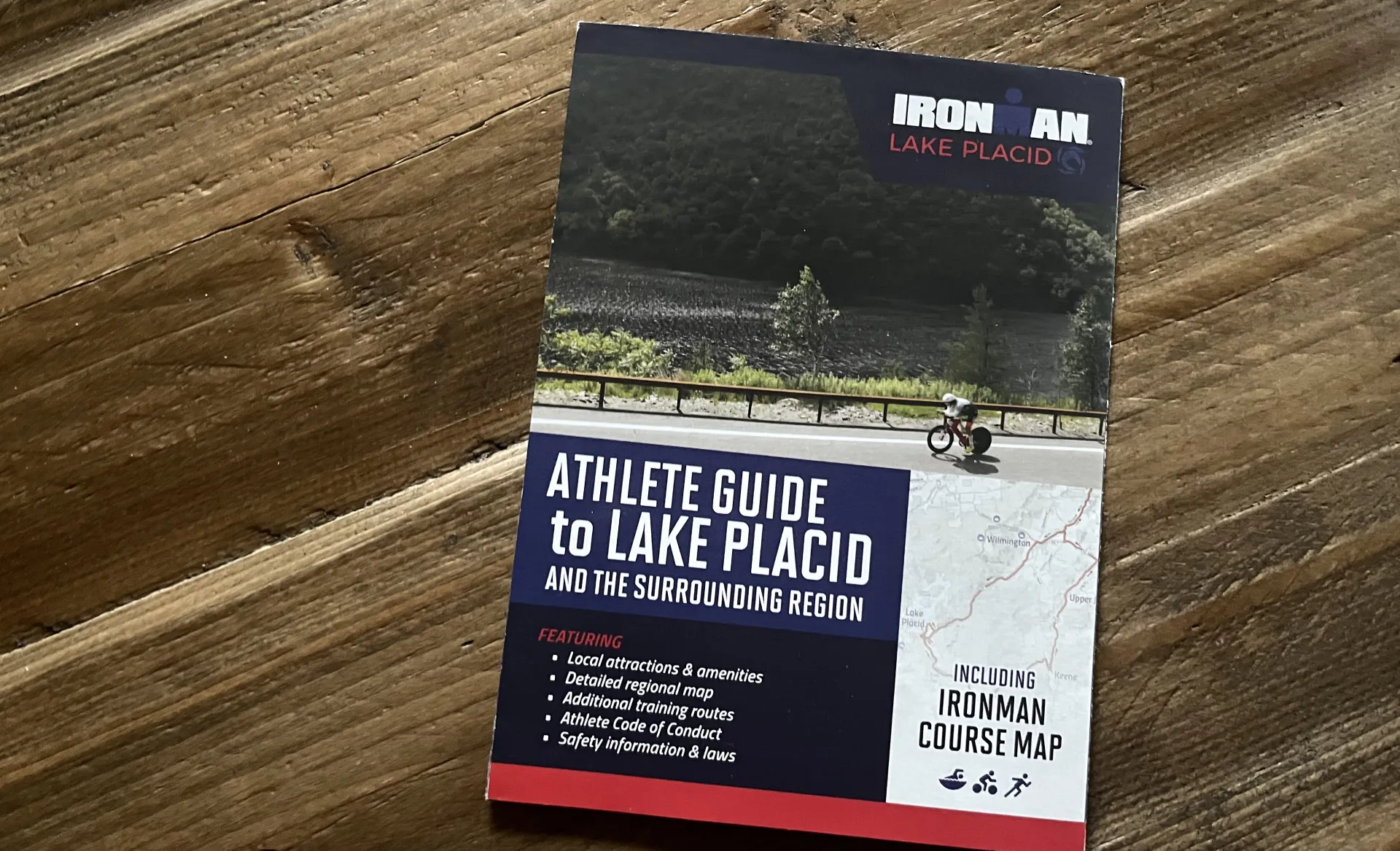 Cover of the IRONMAN Lake Placid Map &amp; Guide