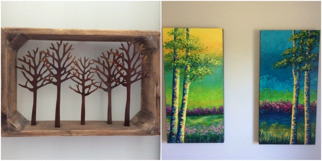 Almost all the art seen throughout the Bark Eater Inn is for sale, too.