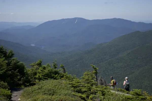 Hikers on Mount Colden