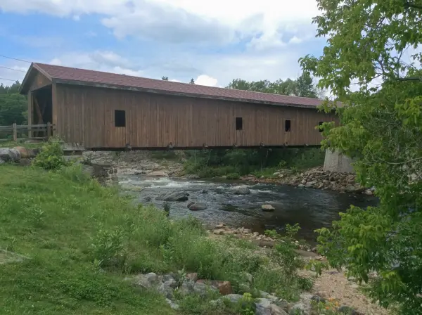 The Jay Covered Bridge is part of a wonderful park.