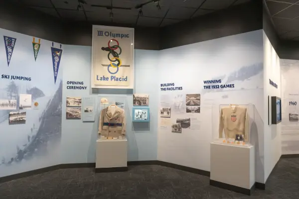 A museum display for the 1932 Olympics