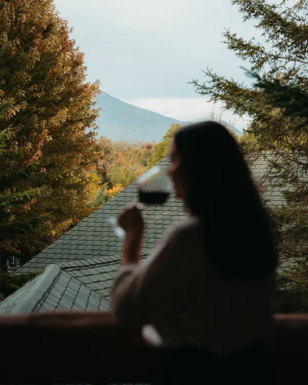 woman with wineglass