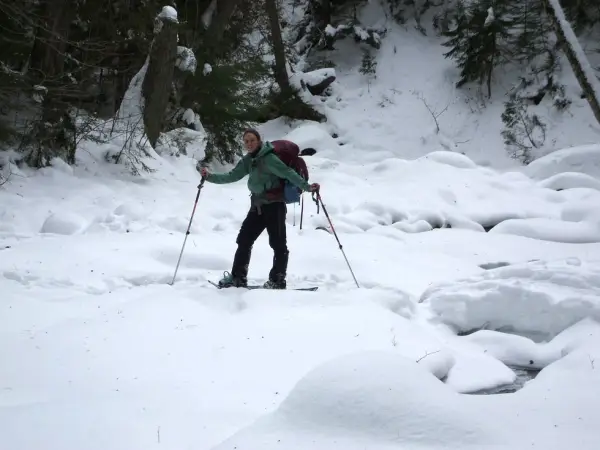 Take care with any brook crossing, but especially in the winter.
