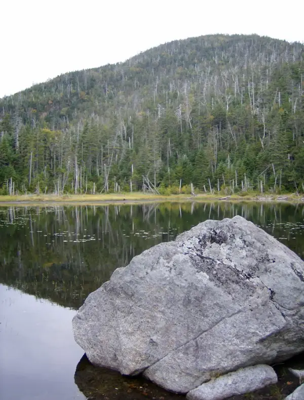 Lake Arnold has bold glacial errata.