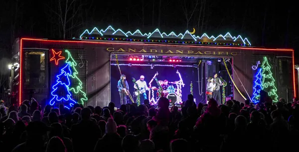 people singing on stage