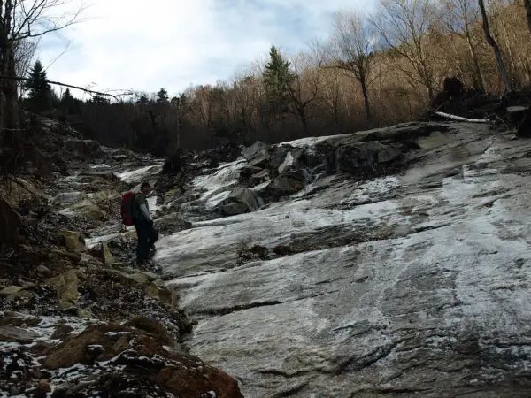 The tricky slides on Wilmington Peak.