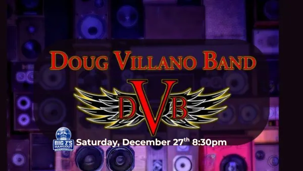 Doug Villano Band designed header for Dec. 27 event