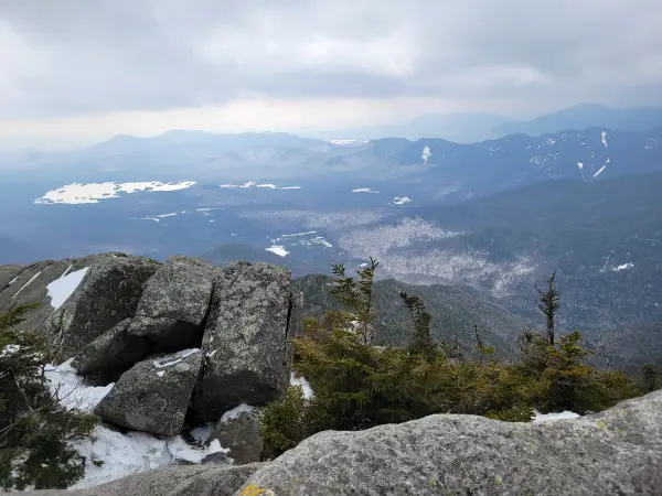 A wide mountain view