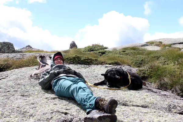 A happy accomplishment for man and beast.