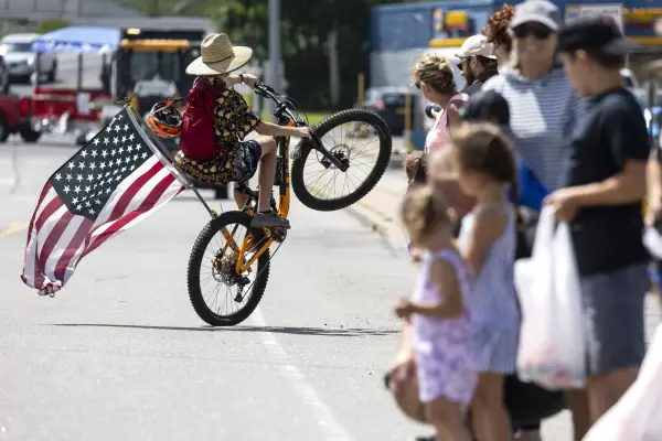 bike in parade