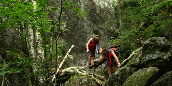 Still plenty of rock scrambles for trail fans.