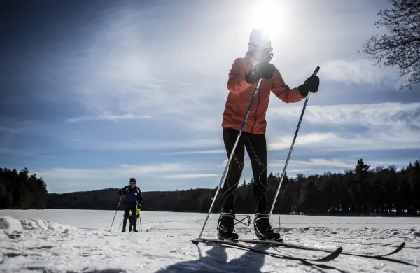 For a real backcountry challenge, you can ski the Northville-Lake Placid Trail in winter.