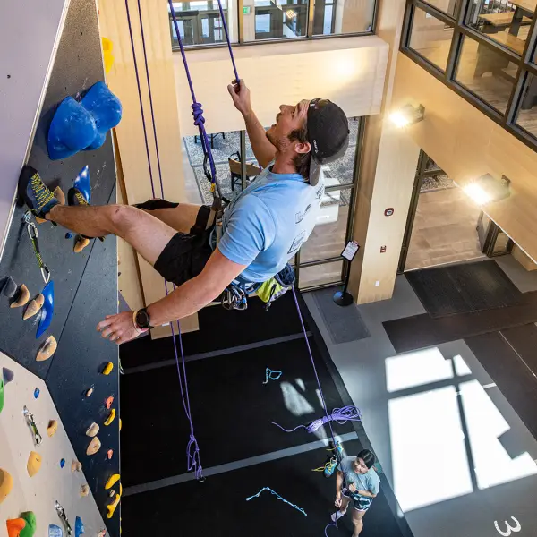 Rock climbing wall