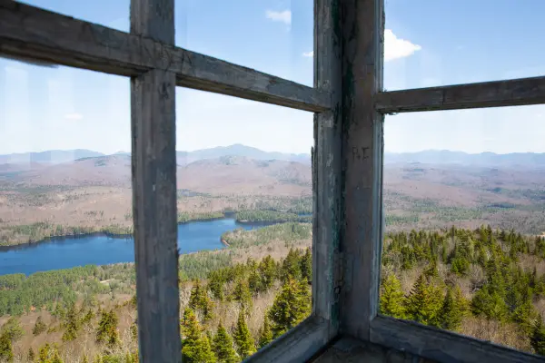 The view from the Goodnow Mountain firetower is one of the best in the Adirondacks.