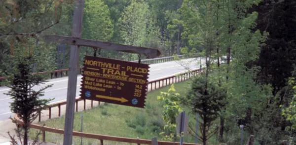 The trailhead off Averyville Road.