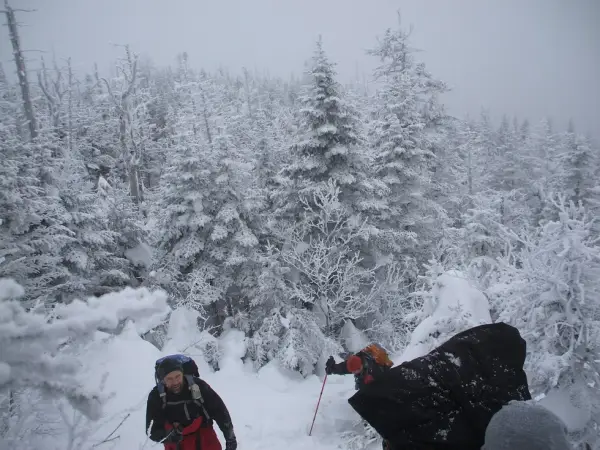 Beautiful winter landscapes along the trail.