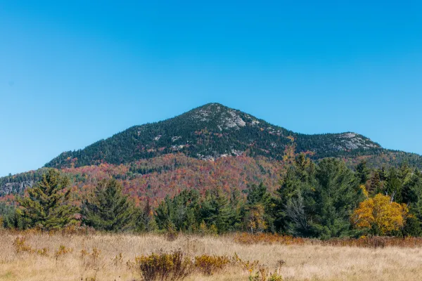 The view of Catamount from the road