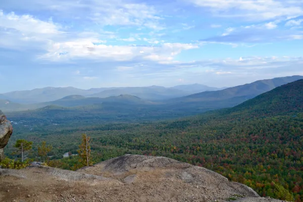 The ledge is 1.1 miles from the trailhead.