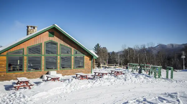 The base lodge at Mt Pisgah