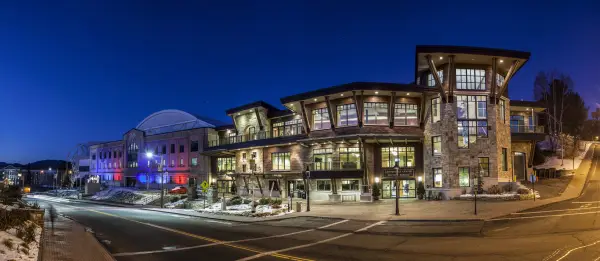 night view of the Conference Center