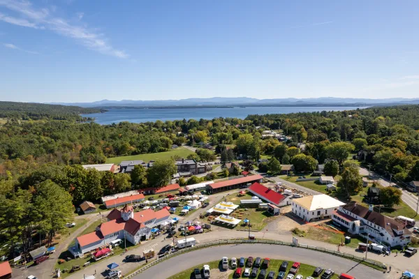 aerial view of event