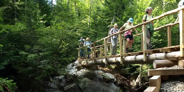 Give thanks to the trail builders who help you through the tricky bits.
