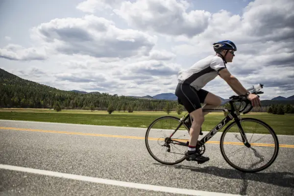 This bike route goes through some famous scenery.