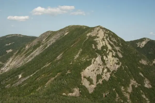 These massive slabs of rock are known as the Great Range of the Adirondacks.