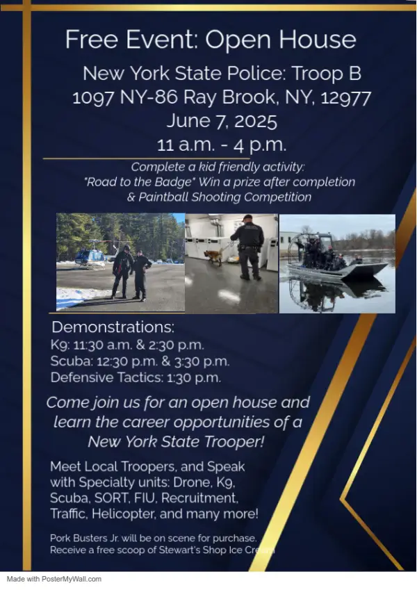 Troop B Open House informational flyer