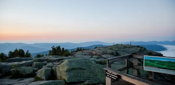 View from an observation deck on the summit of Whiteface