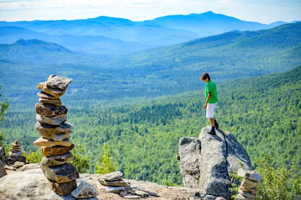 The rocky summit of Cobble Lookout 
