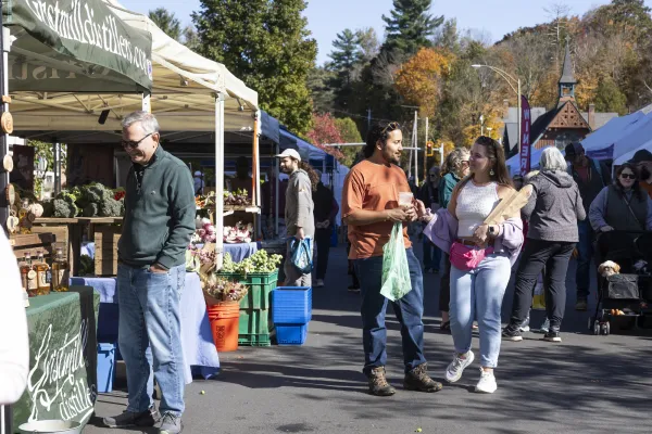 Community members at the festival