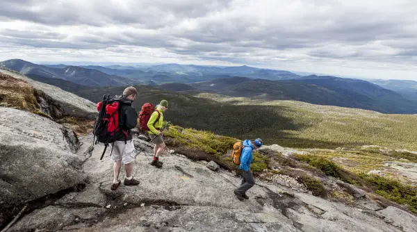 Leaving Mount Marcy Summit