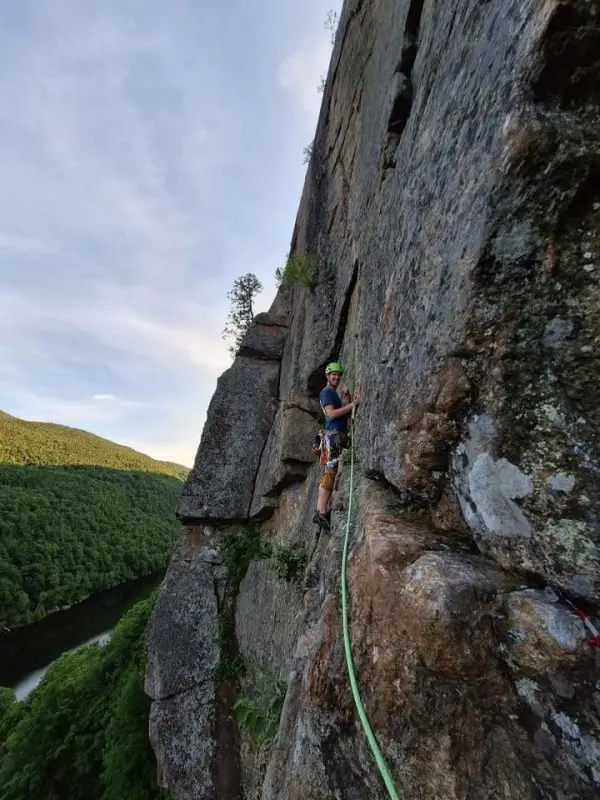 Climbing rock faces