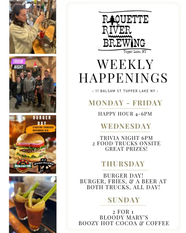 Weekly happenings