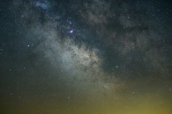 A photo of the night sky in the Adirondacks.