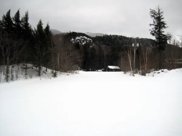 This Whiteface ski trail is an easy, Green Circle, trail.