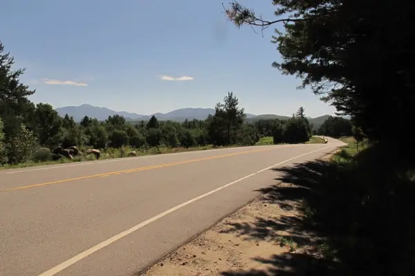 Adirondack High Peaks seen from the road