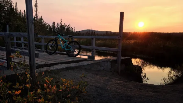 Walk, bike, or ski the Bloomingdale Bog trail in the Adirondacks.