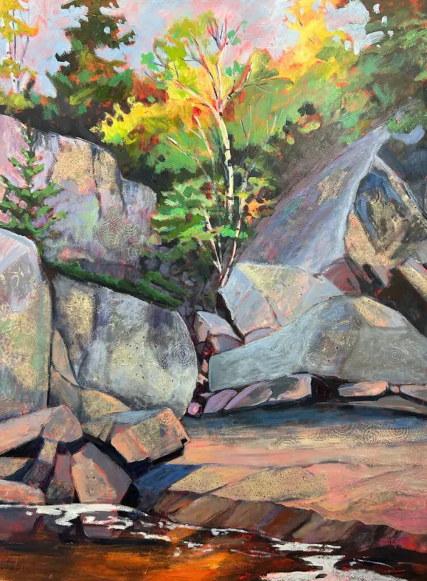 Acrylic landscape painting by Holly Friesen