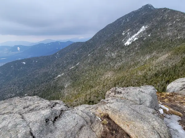 A pointed mountain summit
