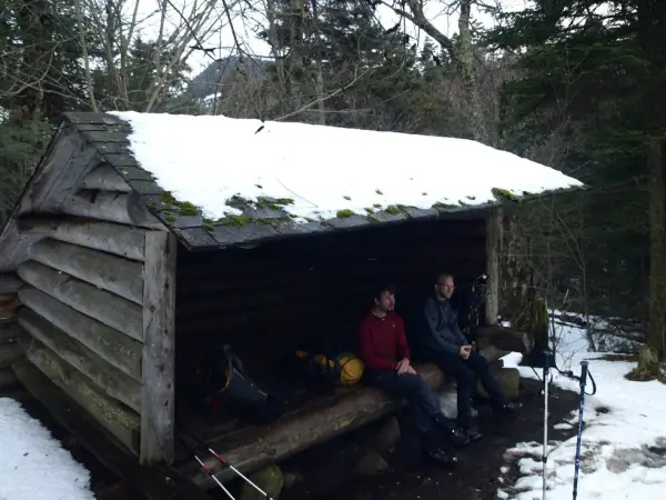 Take a break, a lunch, or an overnight at this classic ADK lean-to.