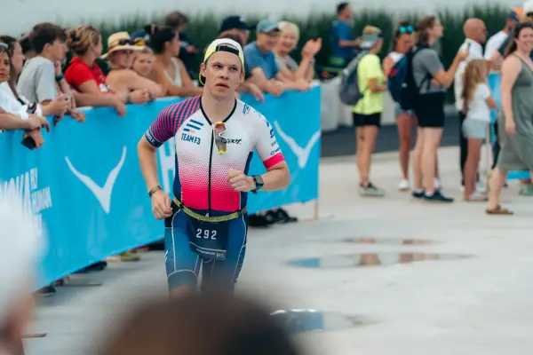 Ironman athlete running