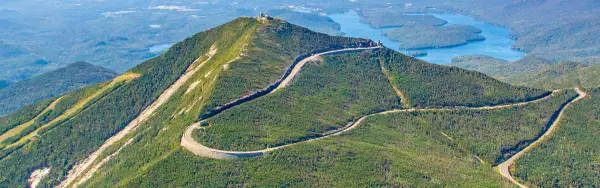 aerial view of the Whiteface Veterans' Memorial Highway