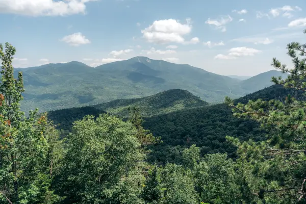 View from Rooster Comb of nearby High Peaks